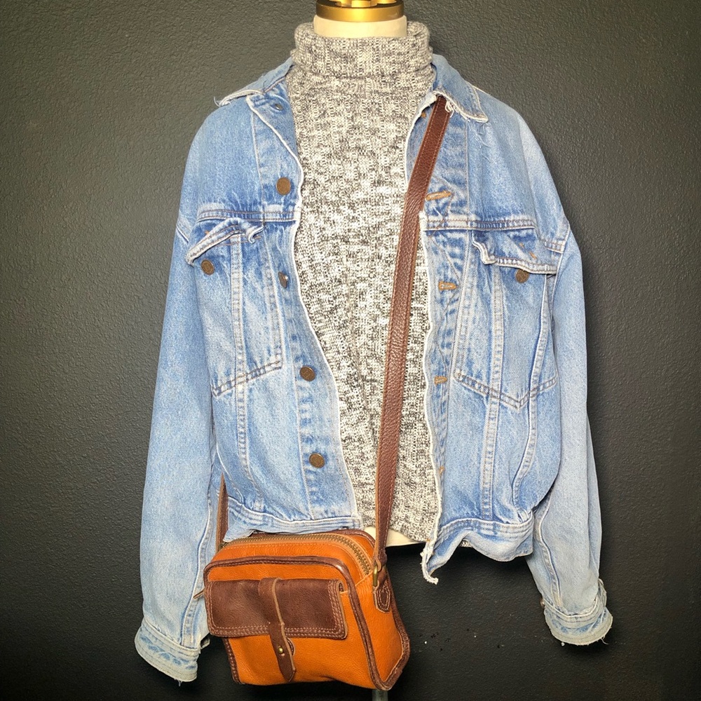Madewell Two-Tone Leather Crossbody Bag